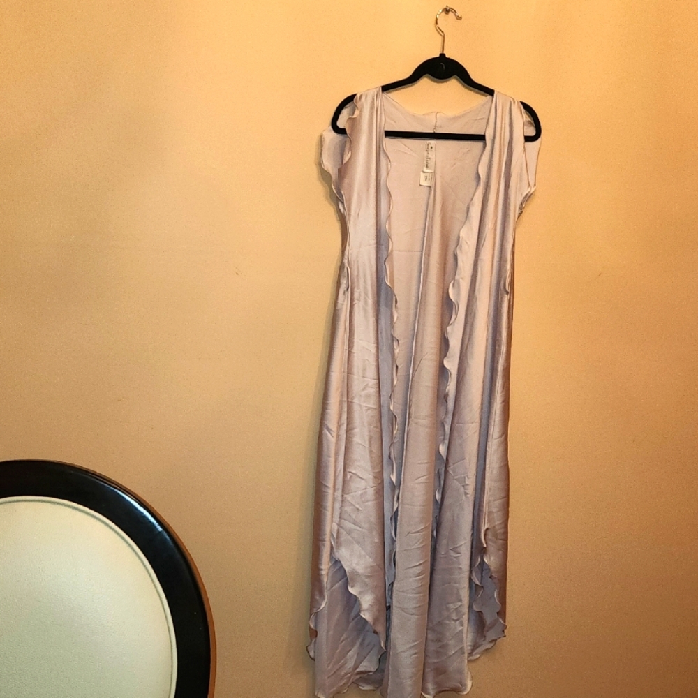 Vintage Elegant Sleeveless Drape Robe